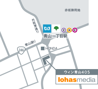 ロハスメディア周辺地図